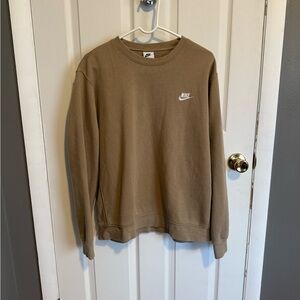 Nike Men's Tan Crewneck Sweater